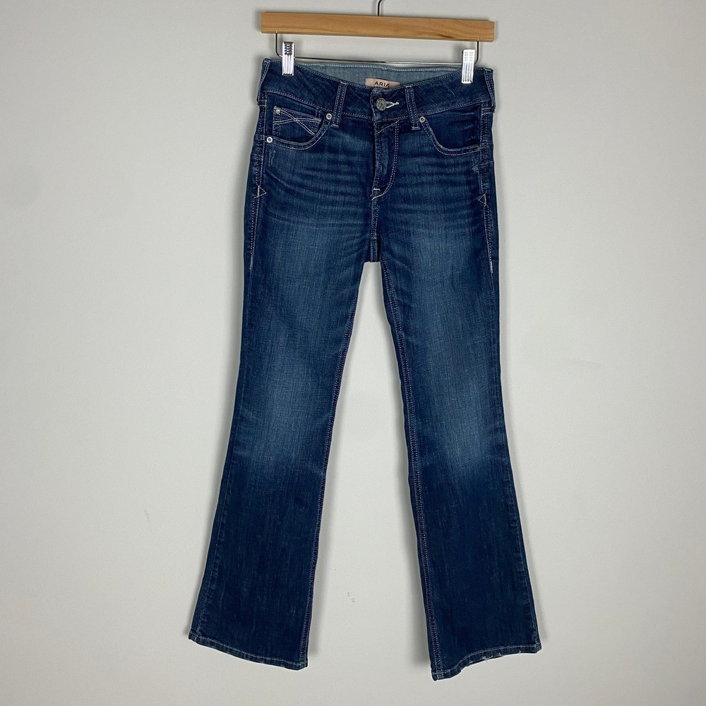 Ariat Perfect Rise Boot Bootcut Jeans Womens 27S Missouri Dark Wash Mid Rise
